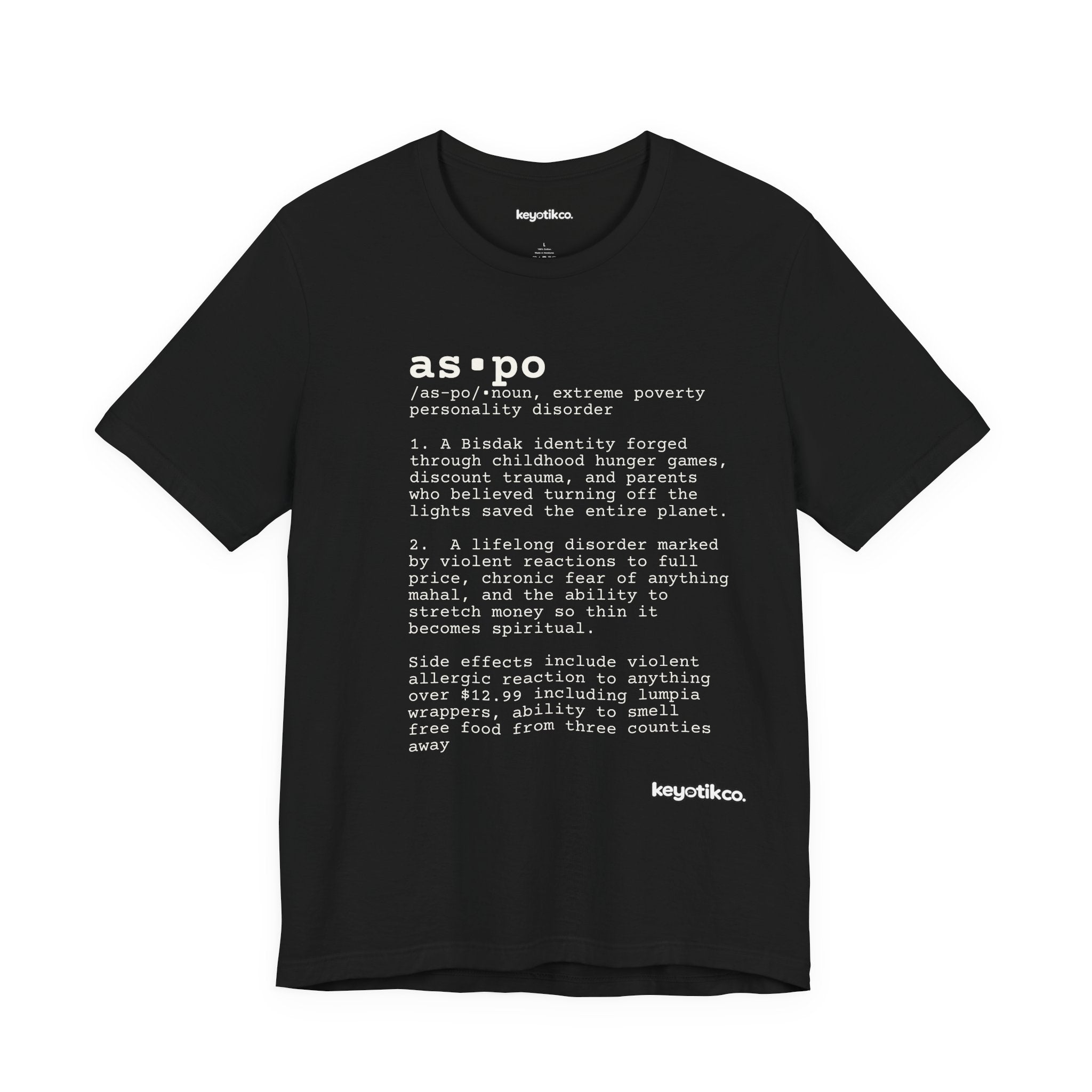 ASPO Dictionary Tee – Broke But Bisdak Shirt