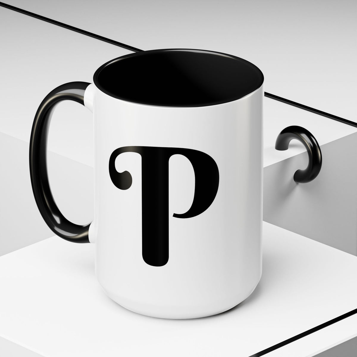 BisDak Initial Personality Trait Mug Letter P (11/15oz)