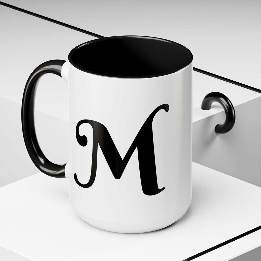 BisDak Initial Personality Trait Mug Letter M (11/15oz)
