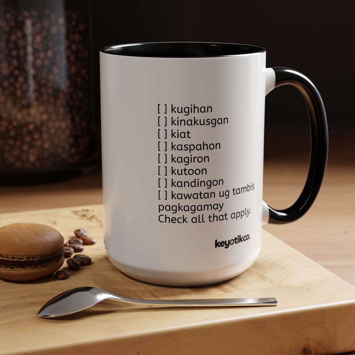 BisDak Initial Personality Mug Letter K (11/15oz)