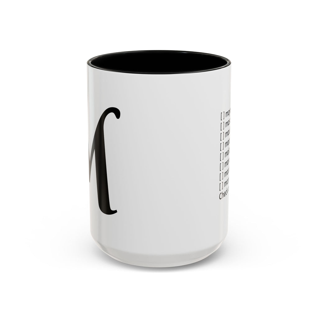 BisDak Initial Personality Trait Mug Letter M (11/15oz)