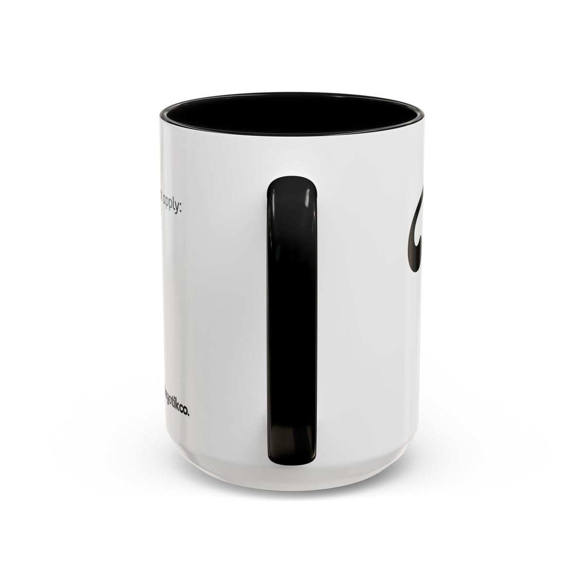 BisDak Initial Personality Trait Mug Letter T (11/15oz)