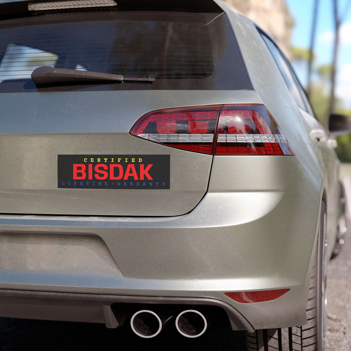 CERTIFIED BISDAK (Yellow Red Blue) – Lifetime Warranty Car Magnet