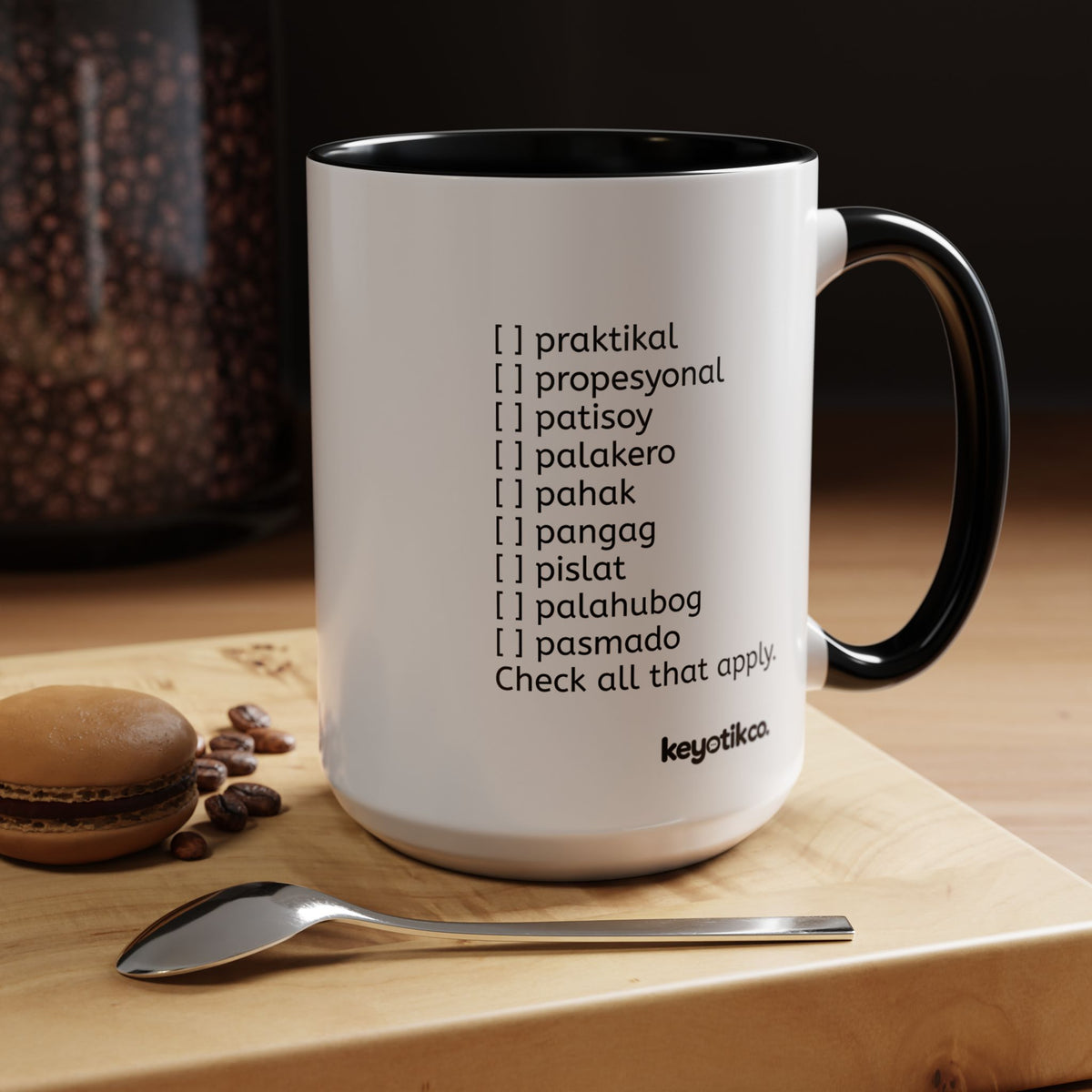 BisDak Initial Personality Trait Mug Letter P (11/15oz)