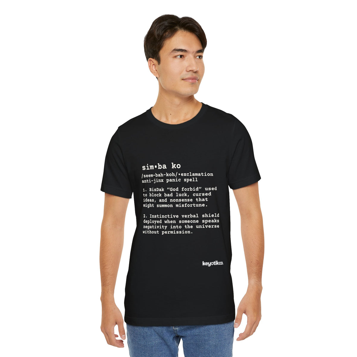 SIMBAKO Tee — For When Someone Says Something So Unlucky You Need Divine Intervention
