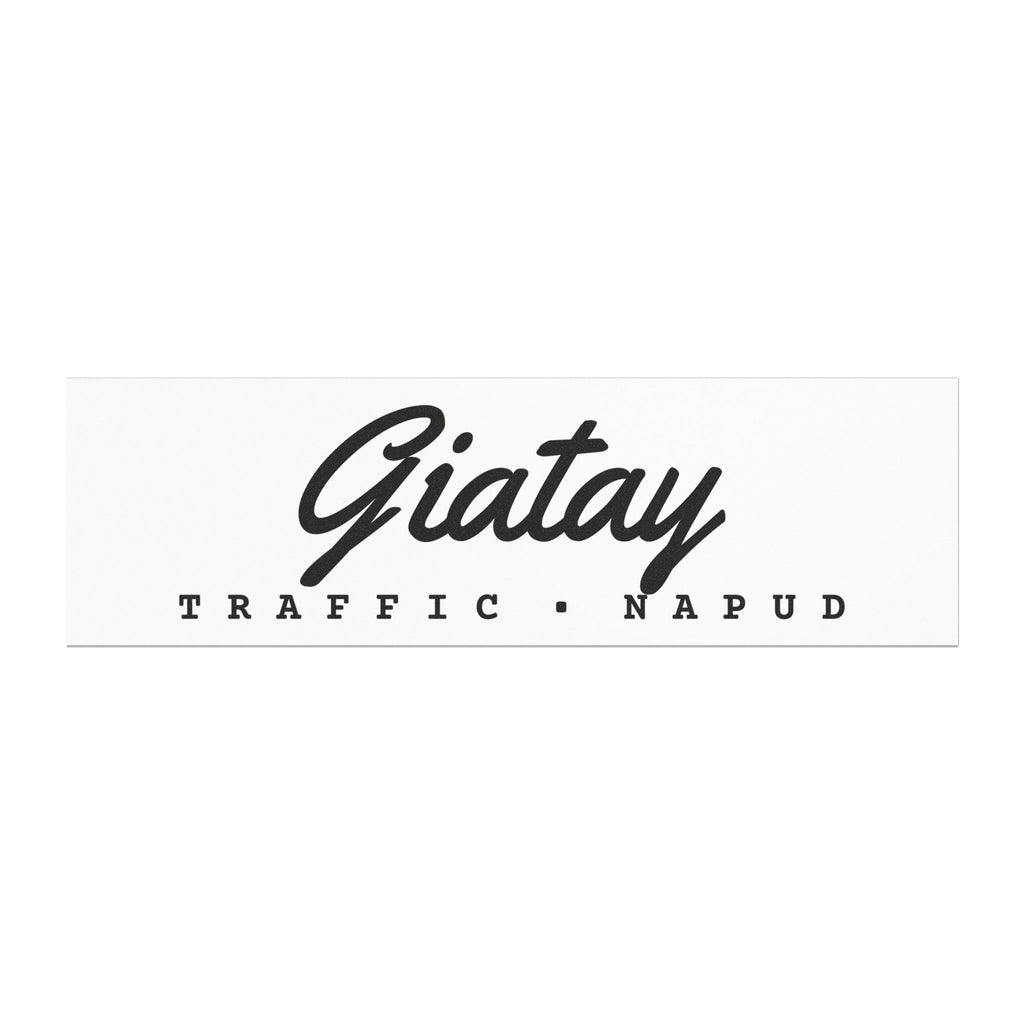 GIATAY TRAFFIC NAPUD (white) - Commuter Survival Car Magnet