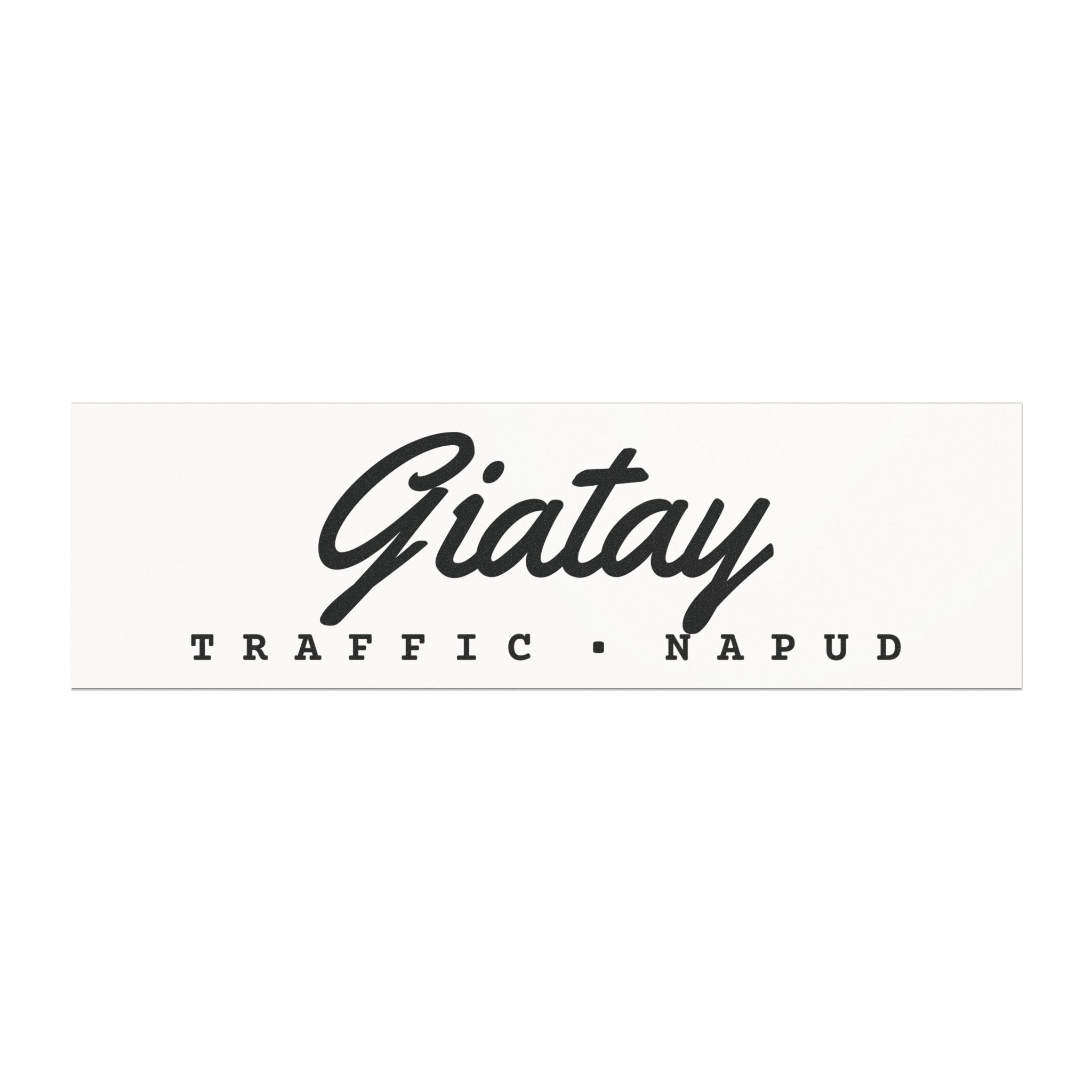 GIATAY TRAFFIC NAPUD (white) - Commuter Survival Car Magnet