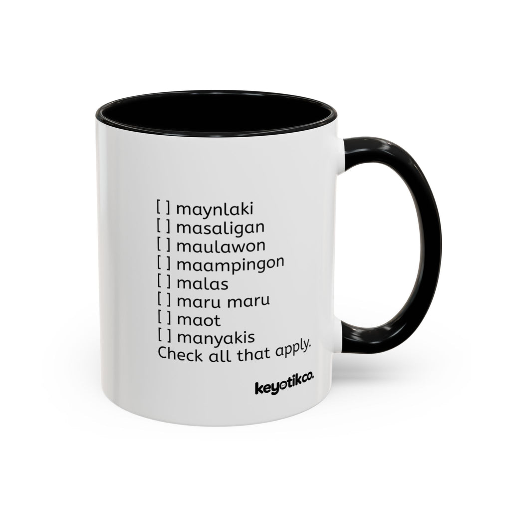 BisDak Initial Personality Trait Mug Letter M (11/15oz)
