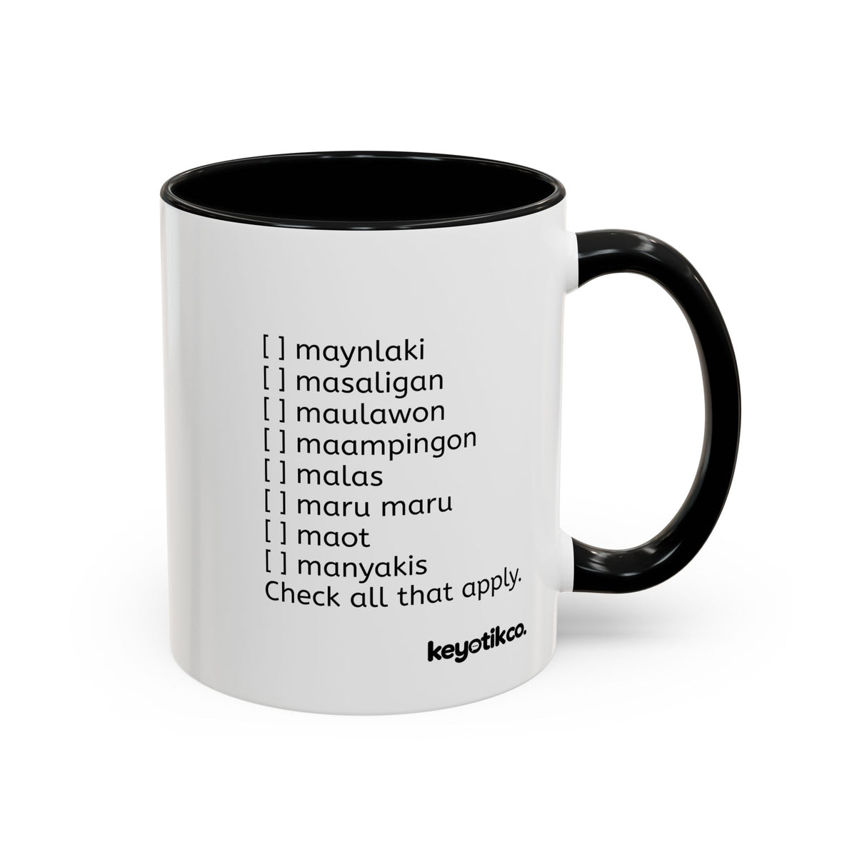BisDak Initial Personality Trait Mug Letter M (11/15oz)