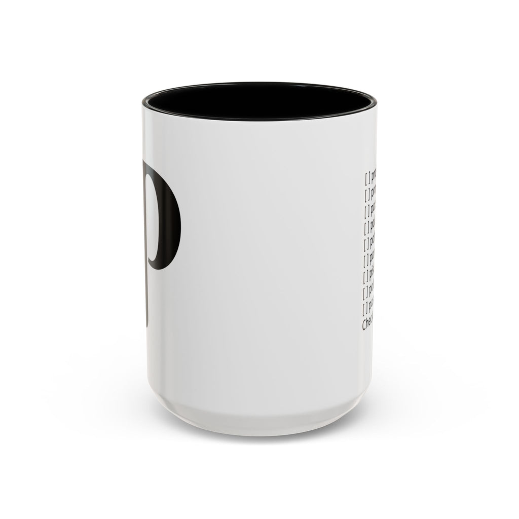 BisDak Initial Personality Trait Mug Letter P (11/15oz)