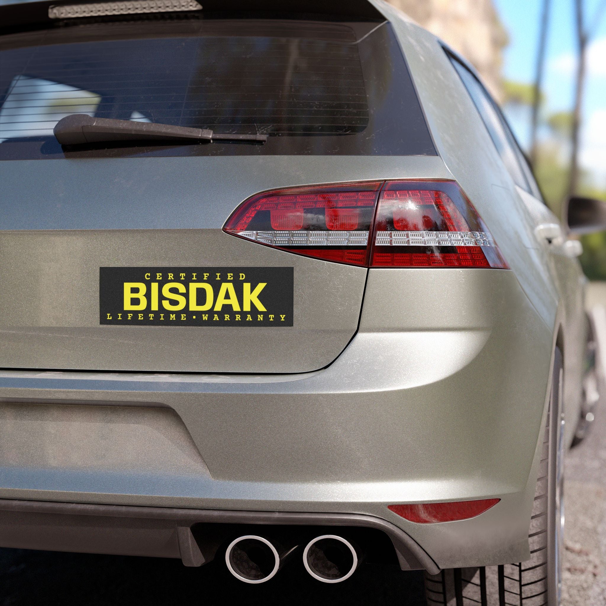 CERTIFIED BISDAK (Yellow) – Lifetime Warranty Car Magnet