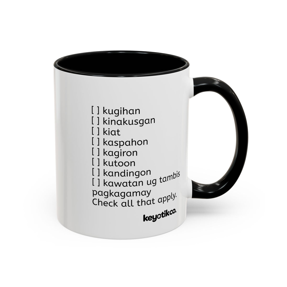 BisDak Initial Personality Mug Letter K (11/15oz)
