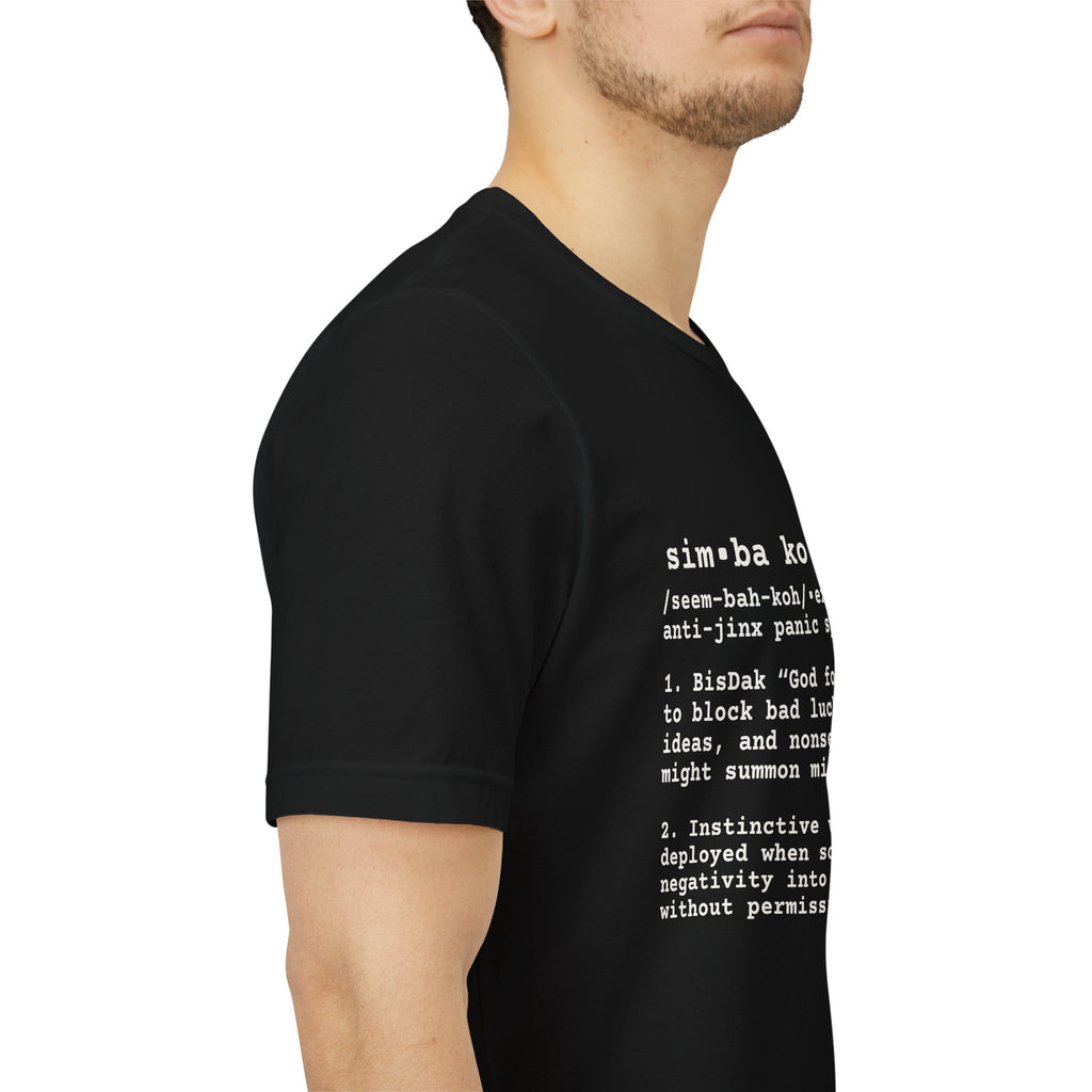 SIMBAKO Tee — For When Someone Says Something So Unlucky You Need Divine Intervention