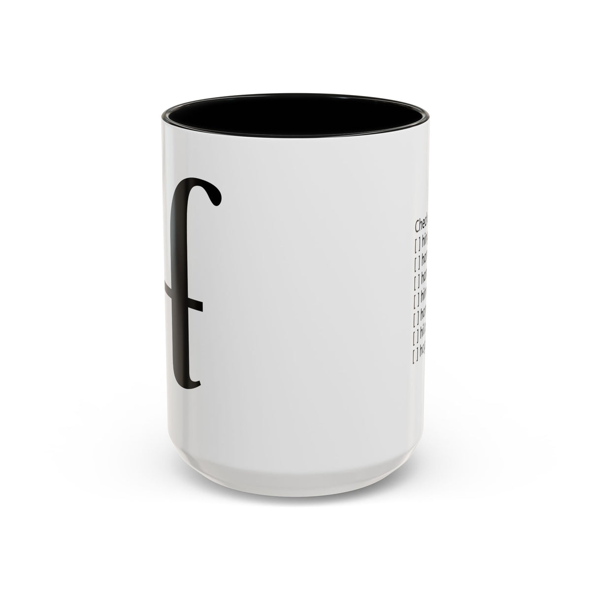 BisDak Initial Personality Trait Mug Letter H (11/15oz)
