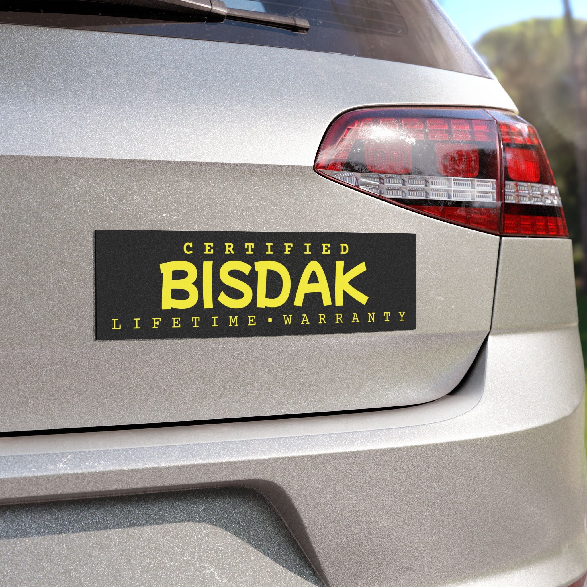 CERTIFIED BISDAK – Lifetime Warranty Car Magnet