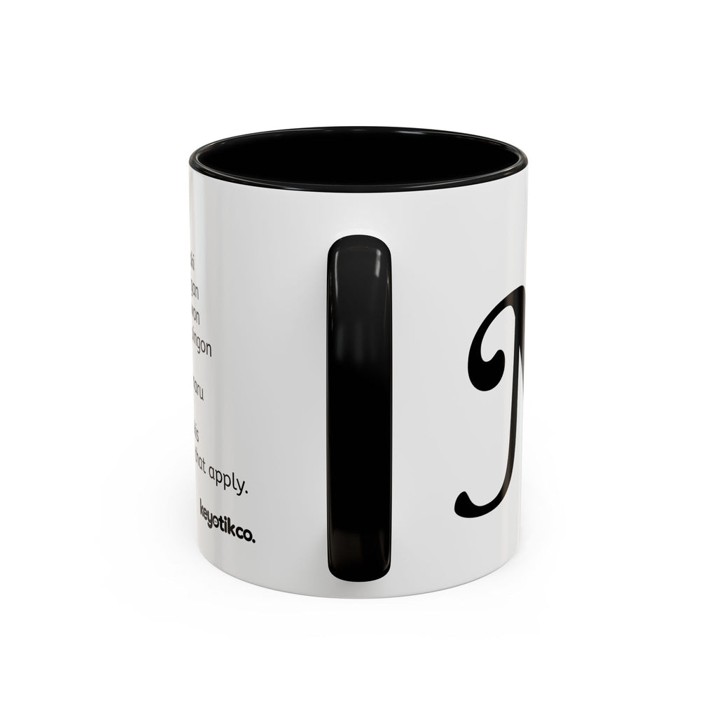 BisDak Initial Personality Trait Mug Letter M (11/15oz)