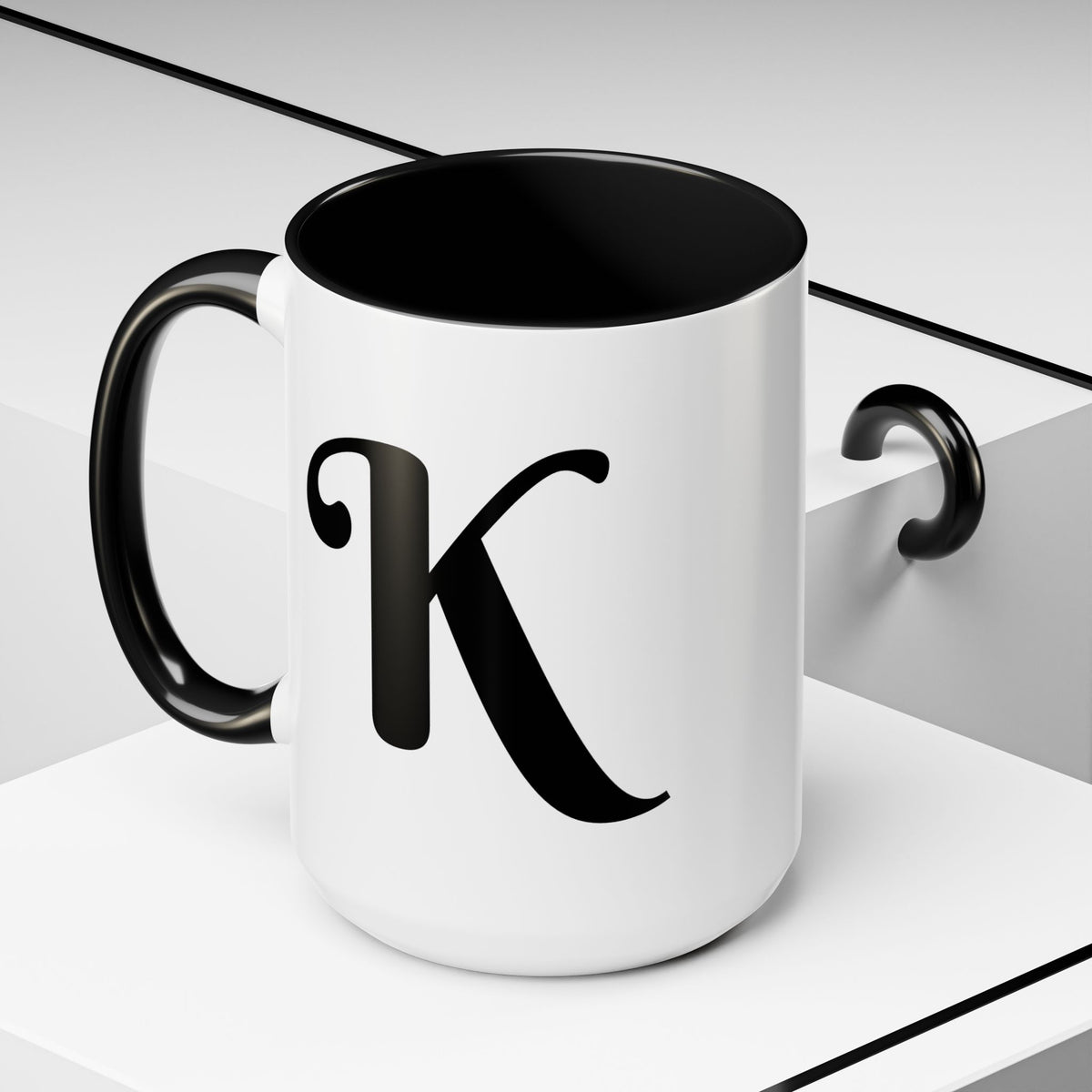BisDak Initial Personality Mug Letter K (11/15oz)