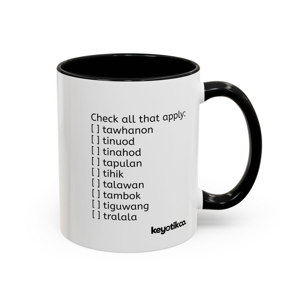 BisDak Initial Personality Trait Mug Letter T (11/15oz)