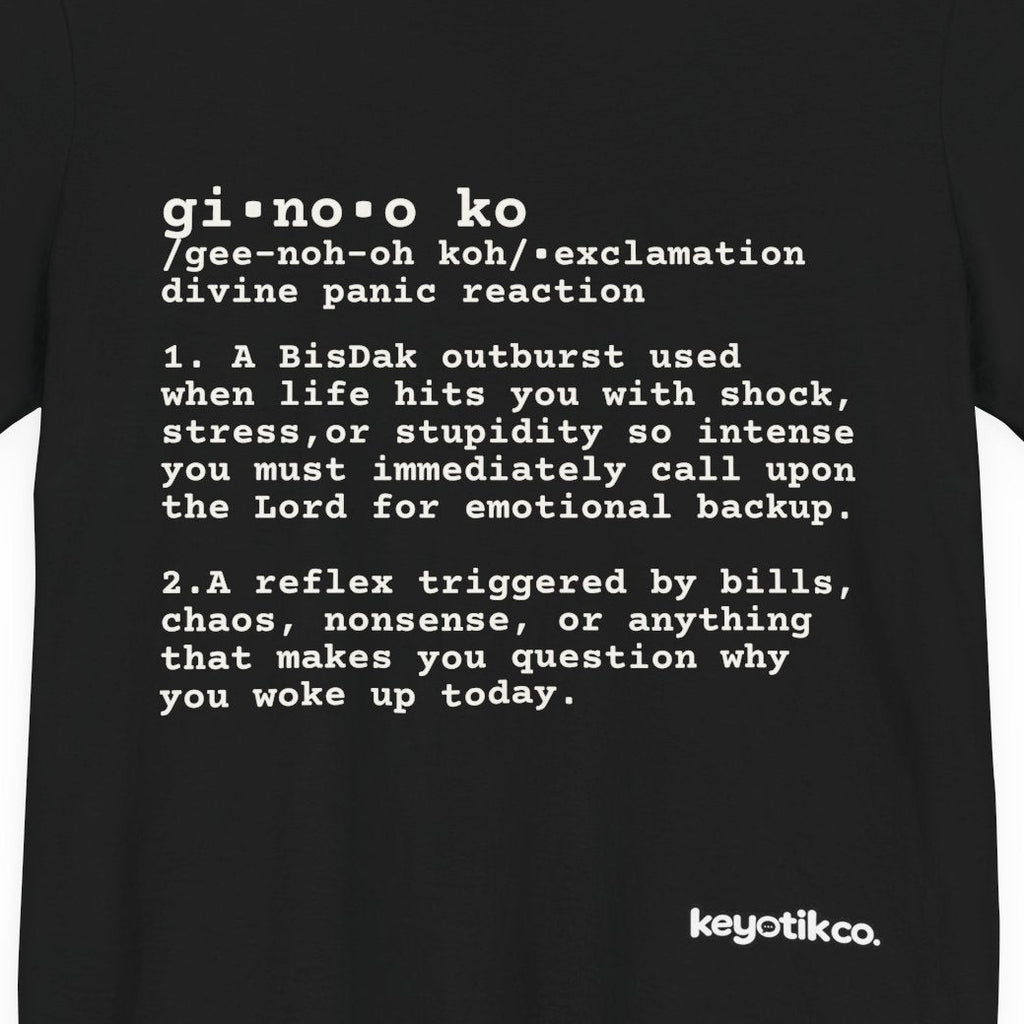 GINOO KO — The Bisdak Survival Instinct Tee