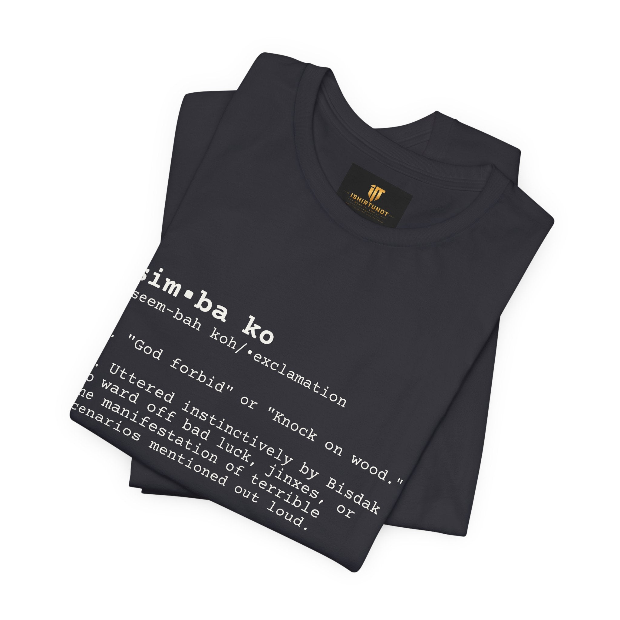 SIMBAKO Tee — For When Someone Says Something So Unlucky You Need Divine Intervention