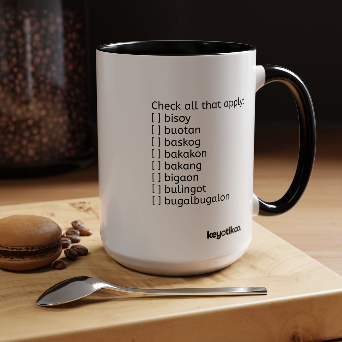 BisDak Initial Personality Trait Mug Letter B (11/15oz)